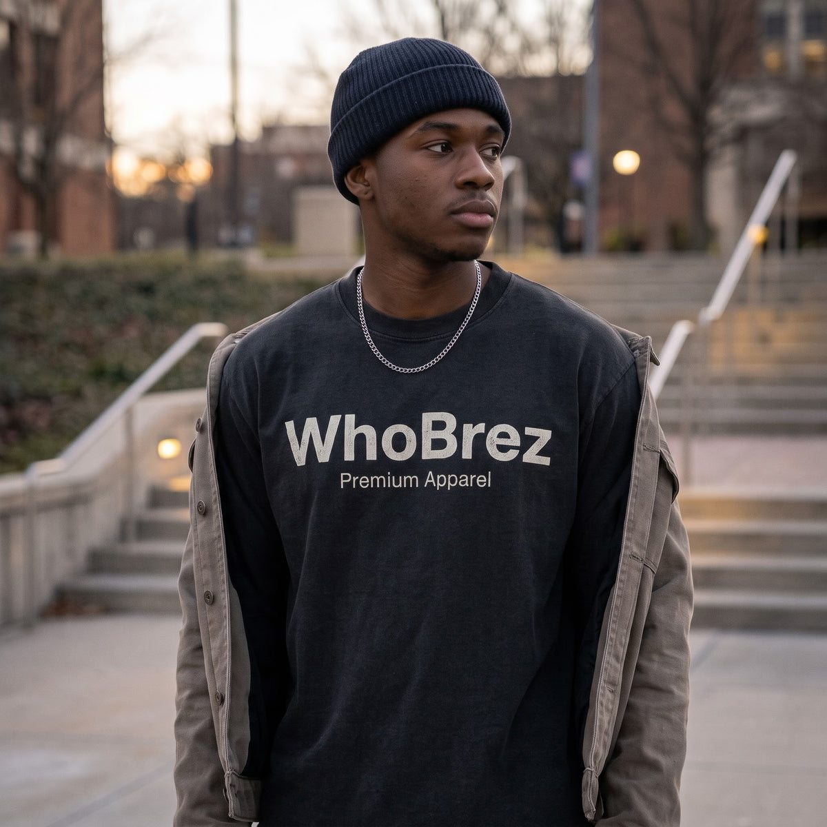 WhoBrez Premium Heavyweight Tee - Vintage Black⁠